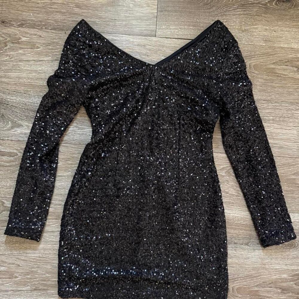 Ark- CO Long sleeve Sequin Dress